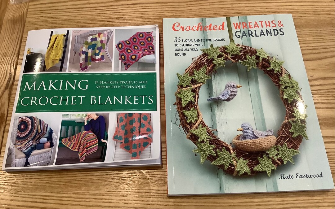Crochet Books, Crochet Wreaths and Garlands Book, Crochet Blankets Book