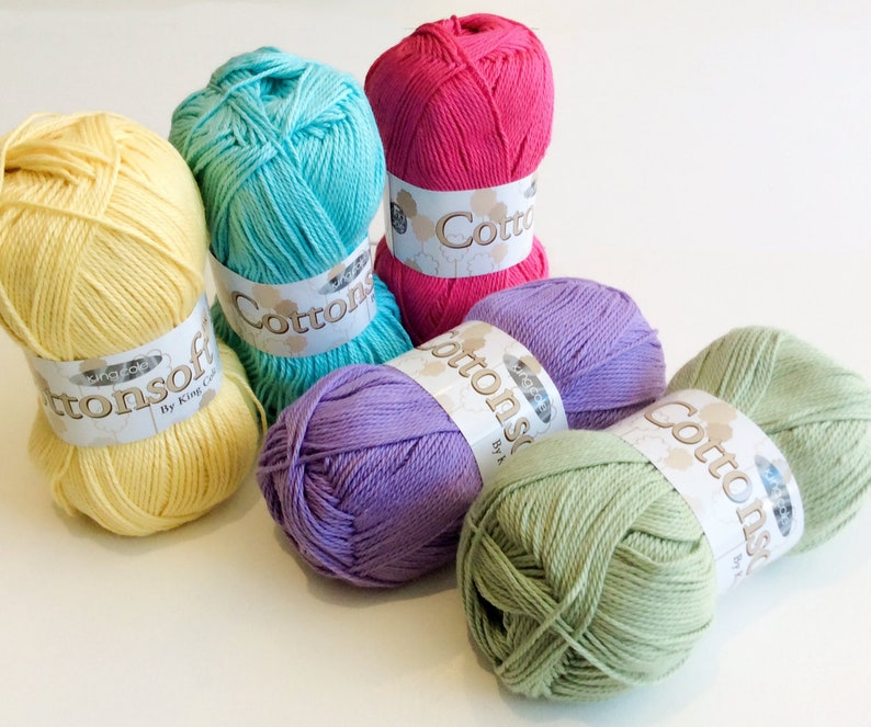 Double Knitting Yarn King Cole cotton soft double knit yarn Etsy