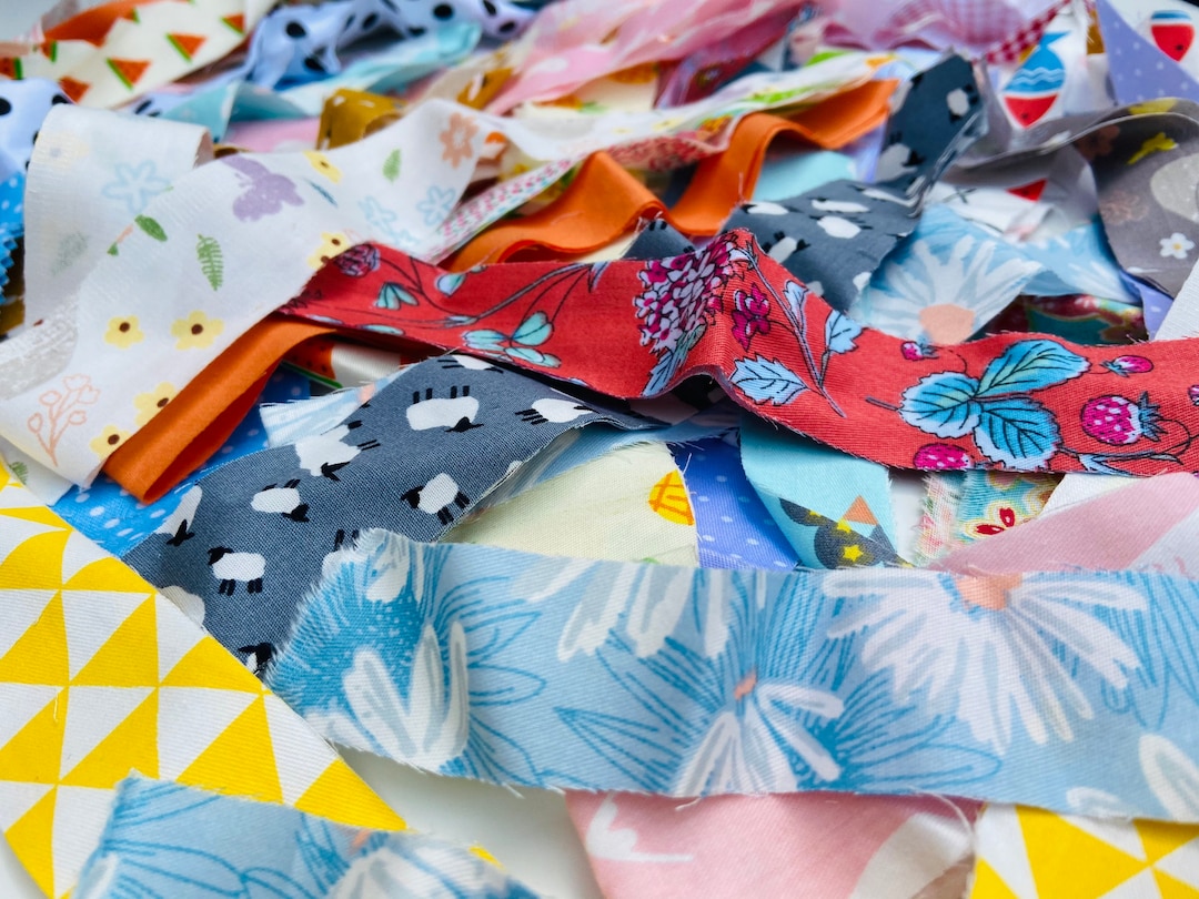 Fabric Strips, Rag Rug Fabric, 100 Cotton / Strips for Making Cotton