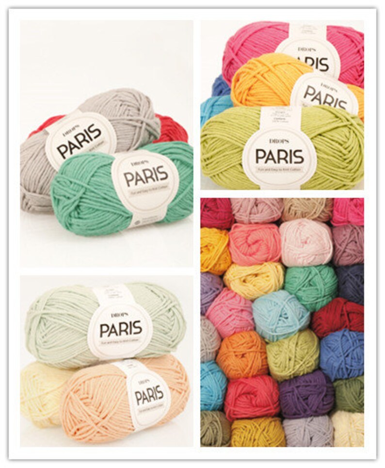 Aran Yarn Garnstudio DROPS Paris Aran yarn10ply 50g summer Etsy