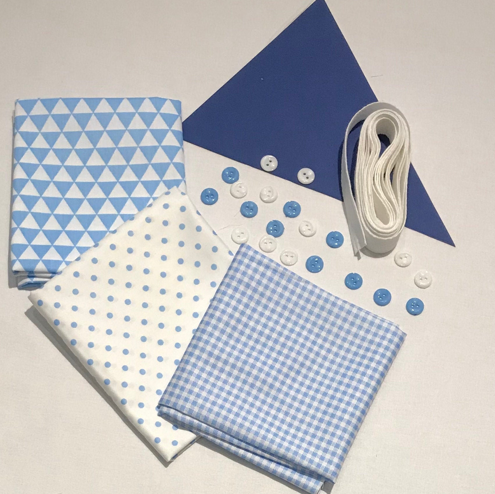 Bunting Making Kit DIY Fabric Bunting Kits / Pretty Bunting Etsy UK