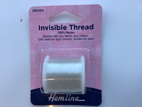 200yds 100% Nylon Invisible Thread for Embroidery Sewing, Tambour Beading  Thread Clear, Invisible Sewing Thread, Transparent Sewing Thread 