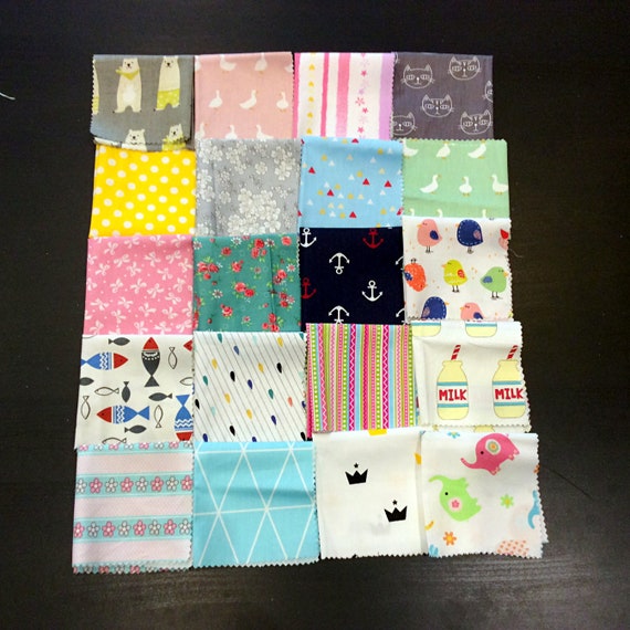 Spotty FQ 100/% Cotton Fabric Bundle Vintage Style patchwork Quilting craft