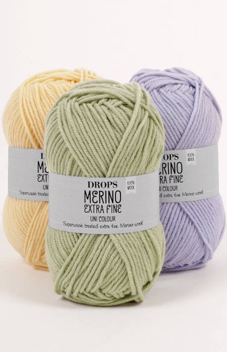 Garnstudio Drops Merino Extra Fine DK Yarn8ply 100 Wool Etsy UK