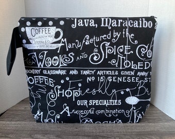 XL Project Bag, project bag, project bag for knitting, knitting bag, zippered bag, sweater bag,