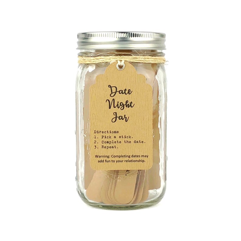 Bridal Shower Gift for the Bride / Date Night Jar / 52 Ideas / Etsy