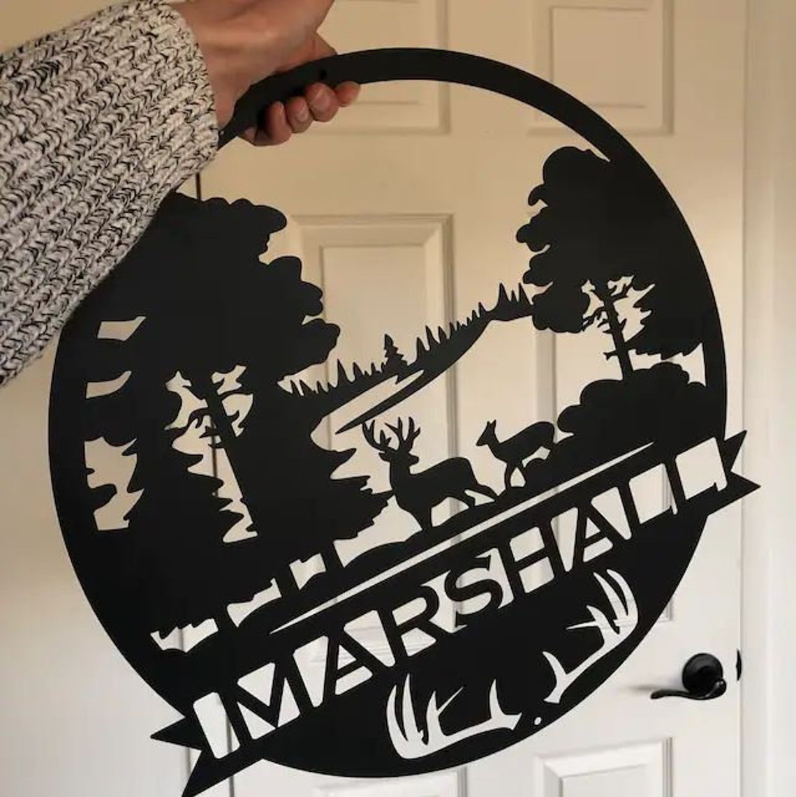 Custom Metal Hunting Sign Etsy