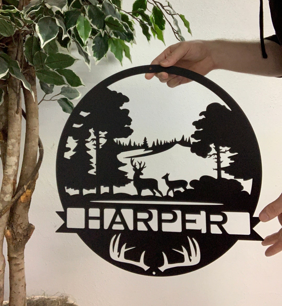 Custom Metal Hunting Sign Etsy