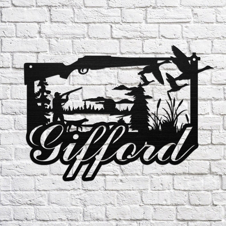 Custom Metal Duck Hunting Sign Etsy