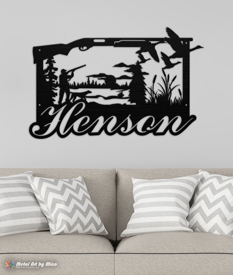 Custom Metal Duck Hunting Sign Etsy