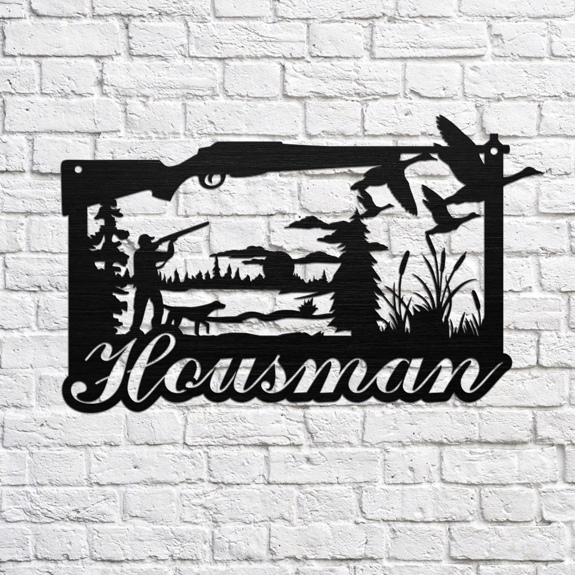 Custom Metal Duck Hunting Sign Etsy