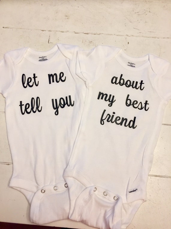 Let me tell you about my best friend twins baby | Etsy