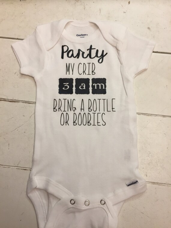 party at my crib onesie