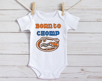Born to Chomp | Florida Gators | Baby Outfit | Gerber Onesie