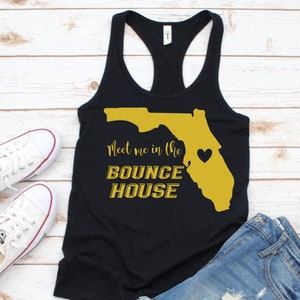 Meet Me In The Bounce House | UCF Knights | Ladies Gameday Racerback Tank Top
