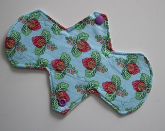 8" liner, reusable cloth pantyliner - spring blooms