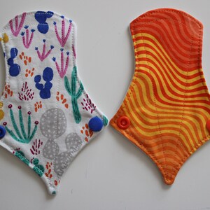 set of two 6&quot; thong liners - sandbar & orange swirl
