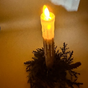 6.75&quot; Moving Flame Taper Candle