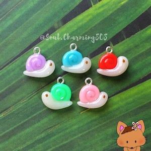Kawaii Snail Charm