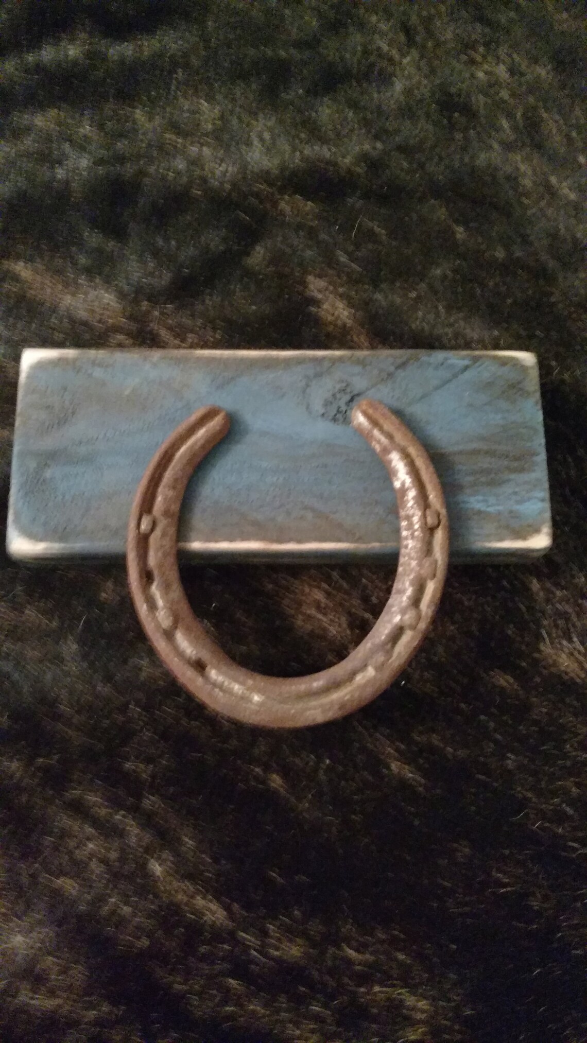 Western décor Horseshoe Hand Towel Holder Customized to match Etsy
