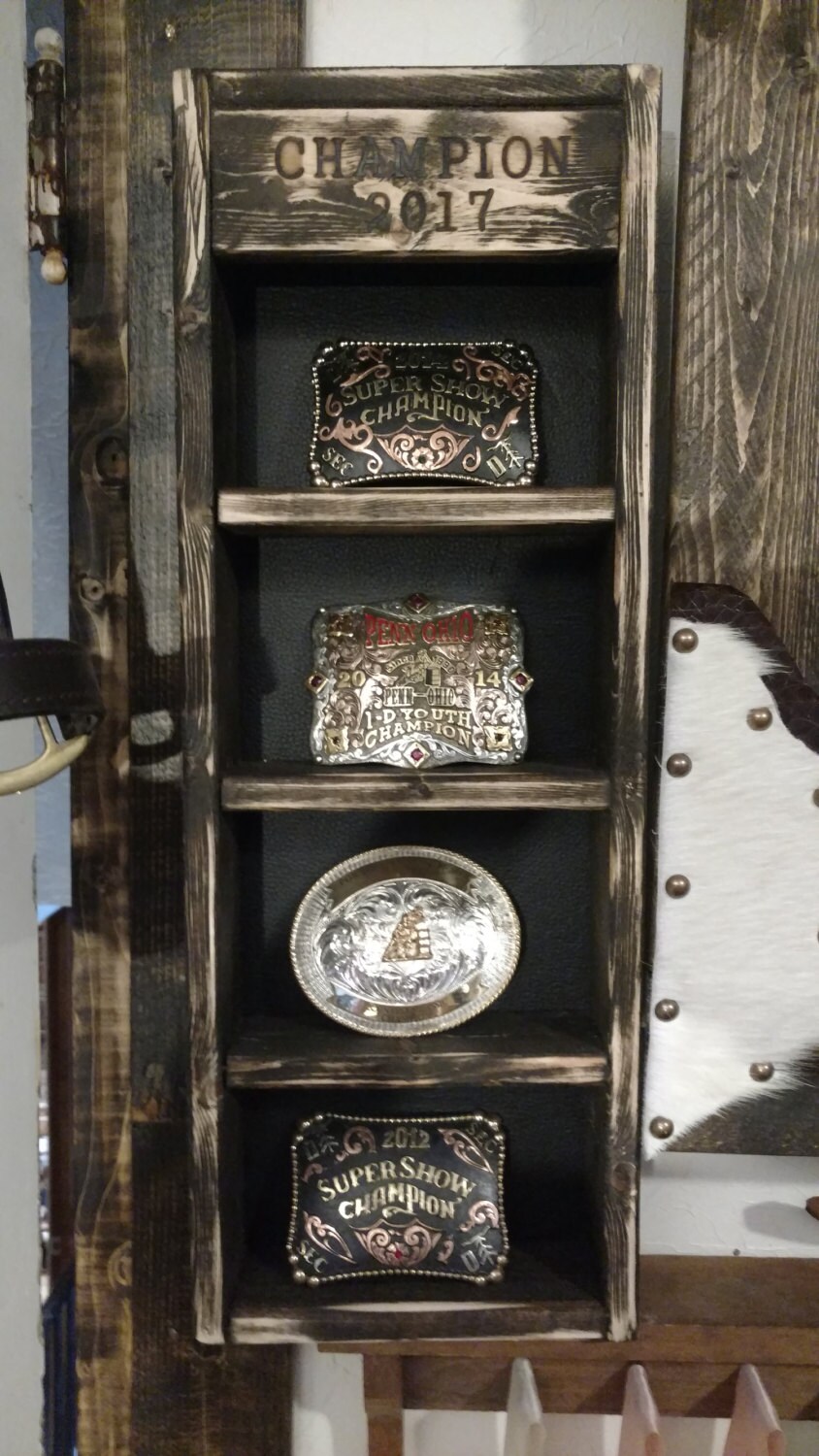 Belt Buckle Display Custom ordered for AWARDS 4 Buckle Etsy