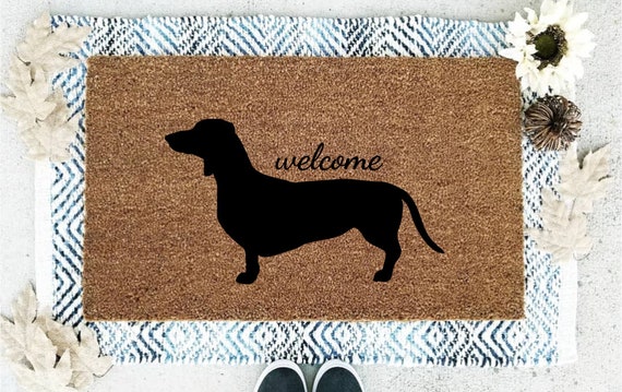 wiener dog doormat