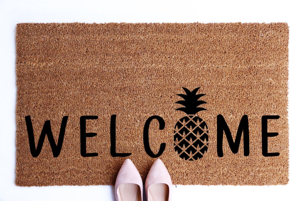 Pineapple Doormat Pineapple Mat Pineapple Etsy