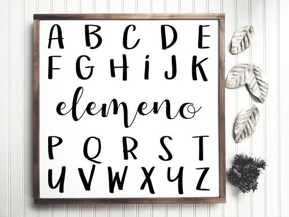 Lplpol Alphabet Wood Sign Elemeno Neutral Nursery Decor Abcs Sign Nursery Sign Nursery Decor Custom Signs Wood Sign Baby