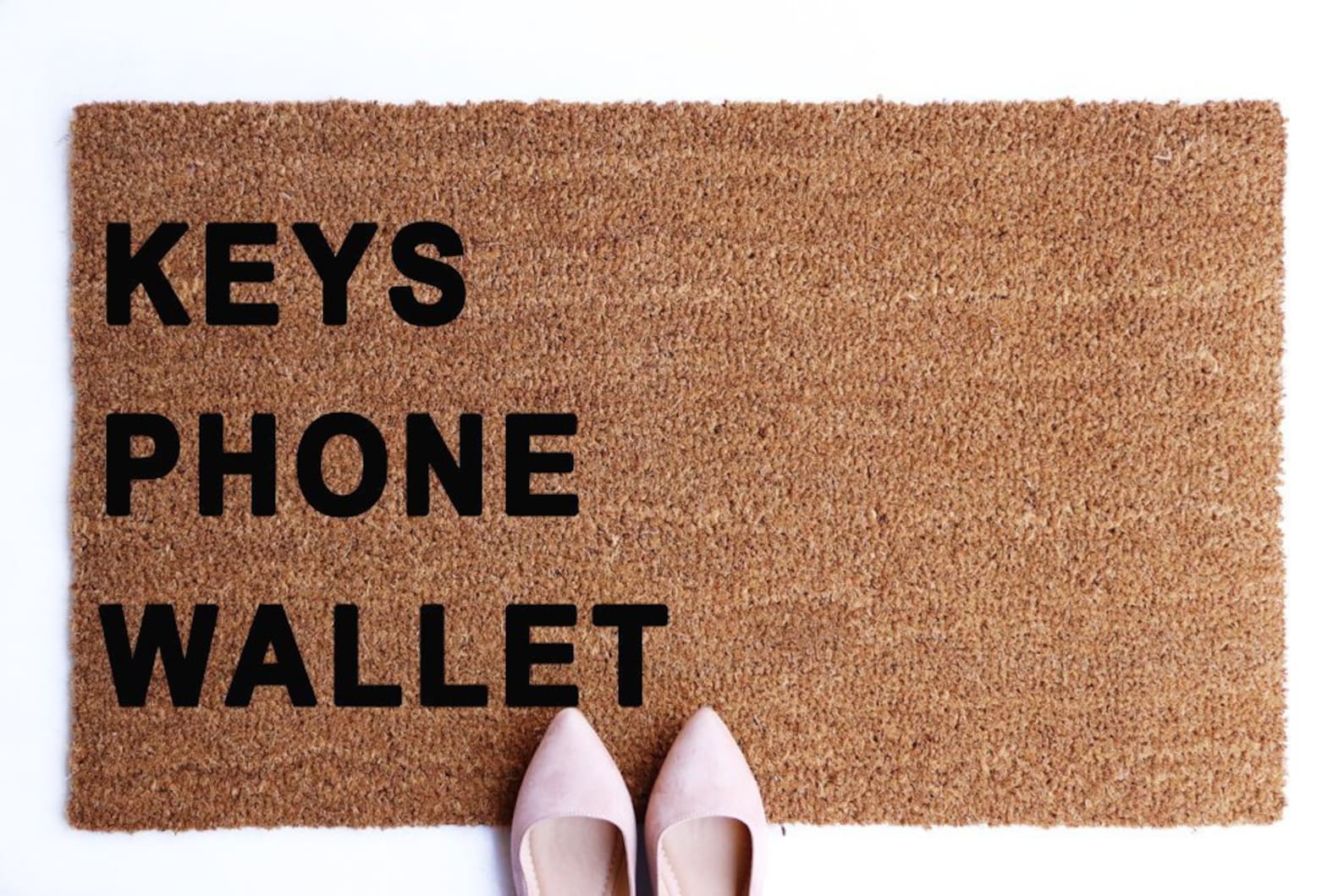 Keys Phone Wallet Doormat Coir Doormat Mat Keys Etsy
