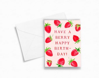 Berry Happy Birthday Card