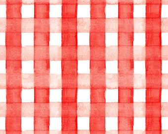 Red Gingham Wrapping Paper - Christmas Wrapping Paper, Red Holiday Wrapping Paper, Buffalo Check Gift Wrap, Red Plaid Wrapping