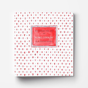 Pasta de receitas personalizável - Pasta de 3 argolas com divisórias opcionais, pasta de receitas inspirada em Julia Child, dominando a arte da culinária caseira