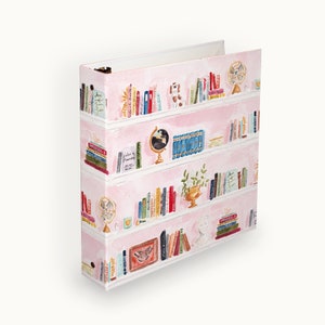 3-Ring Binder - Colorful Shelves, Back to School Binder, School Organization, Homeschool binder, cute school binder, home office binder