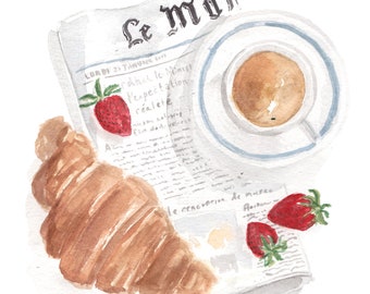 Le Petit Dejeuner - French Breakfast Art Print