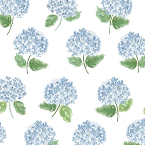 Blue Hydrangeas Gift Wrap