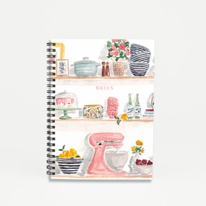 Kitchen Shelves- Recipe Notebook