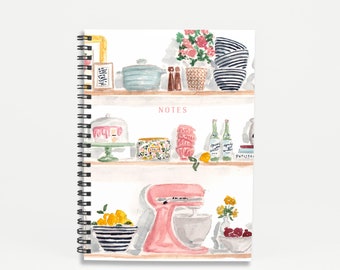 Kitchen Shelves- Recipe Notebook