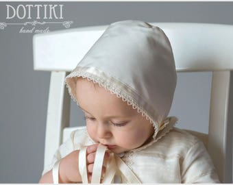 baptism bonnet girl