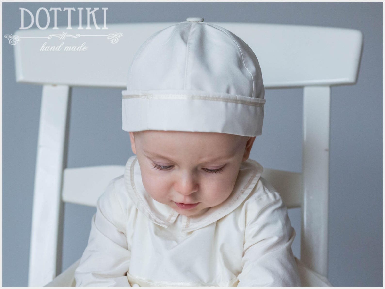 Baby Christening Hat Boys Baptism Cap Baby Boy Silk Cap in Etsy