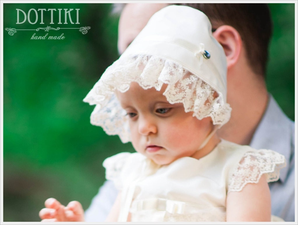 Silk bonnet baby sales