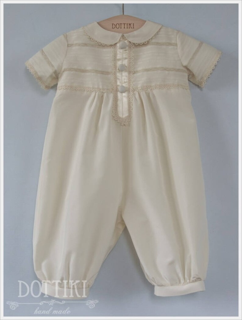 Baptism Outfit for Boys Silk Christening Outfit Etsy