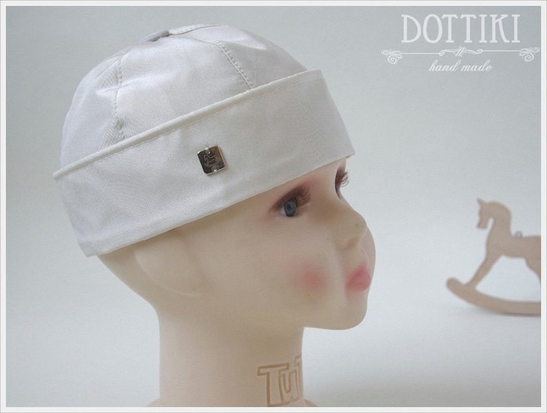 Baby Christening Hat Boys Baptism Cap Baby Boy Silk Cap in Etsy