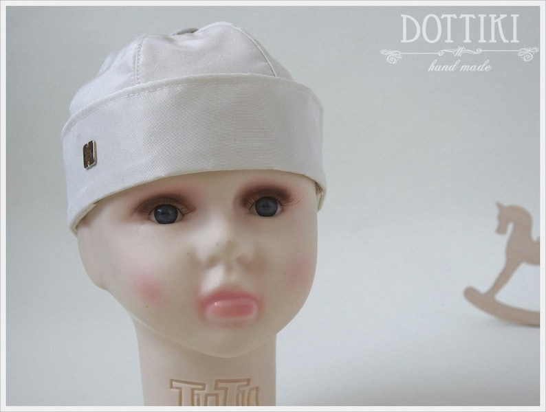 Baby Christening Hat Boys Baptism Cap Baby Boy Silk Cap in Etsy