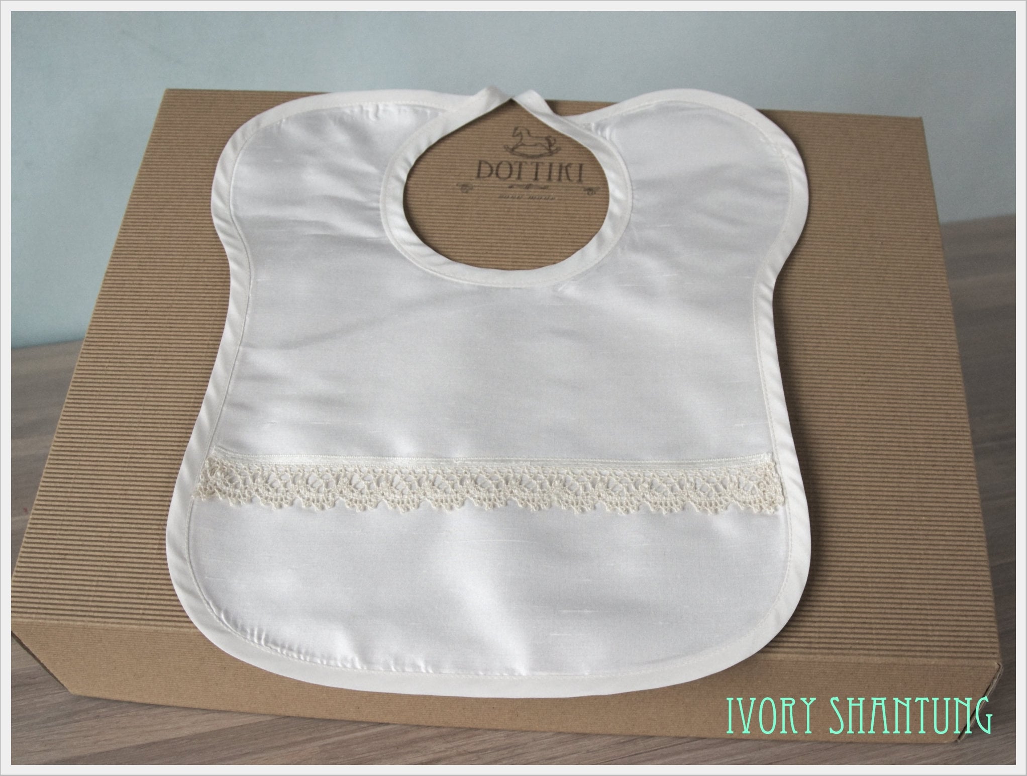 Silk Christening Bib Baptism Bib Etsy