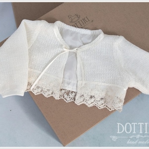 Baby Girl  Bolero - Girls Cardigan - Toddler  Sweater with  Lining