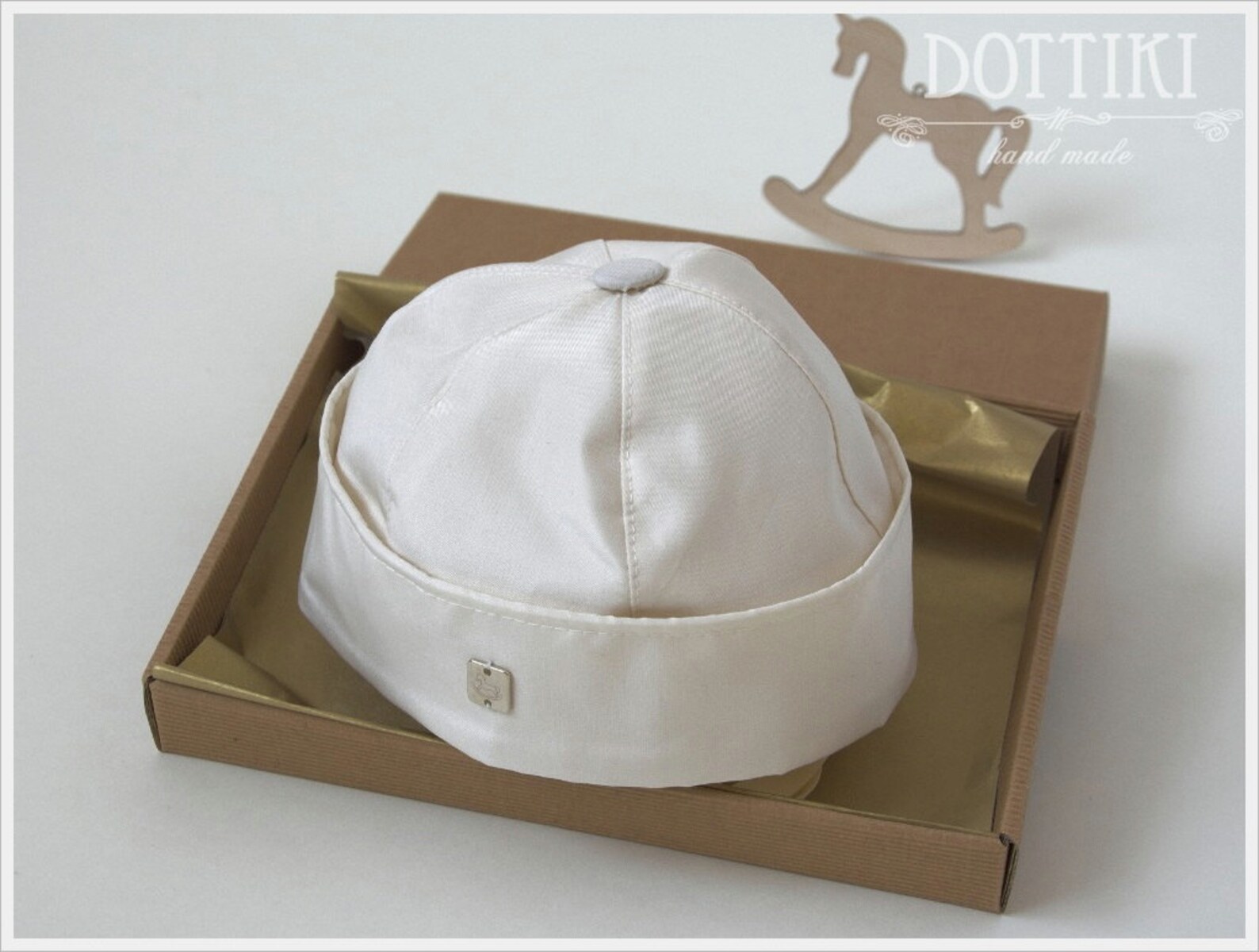 Baby Christening Hat Boys Baptism Cap Baby Boy Silk Cap in Etsy