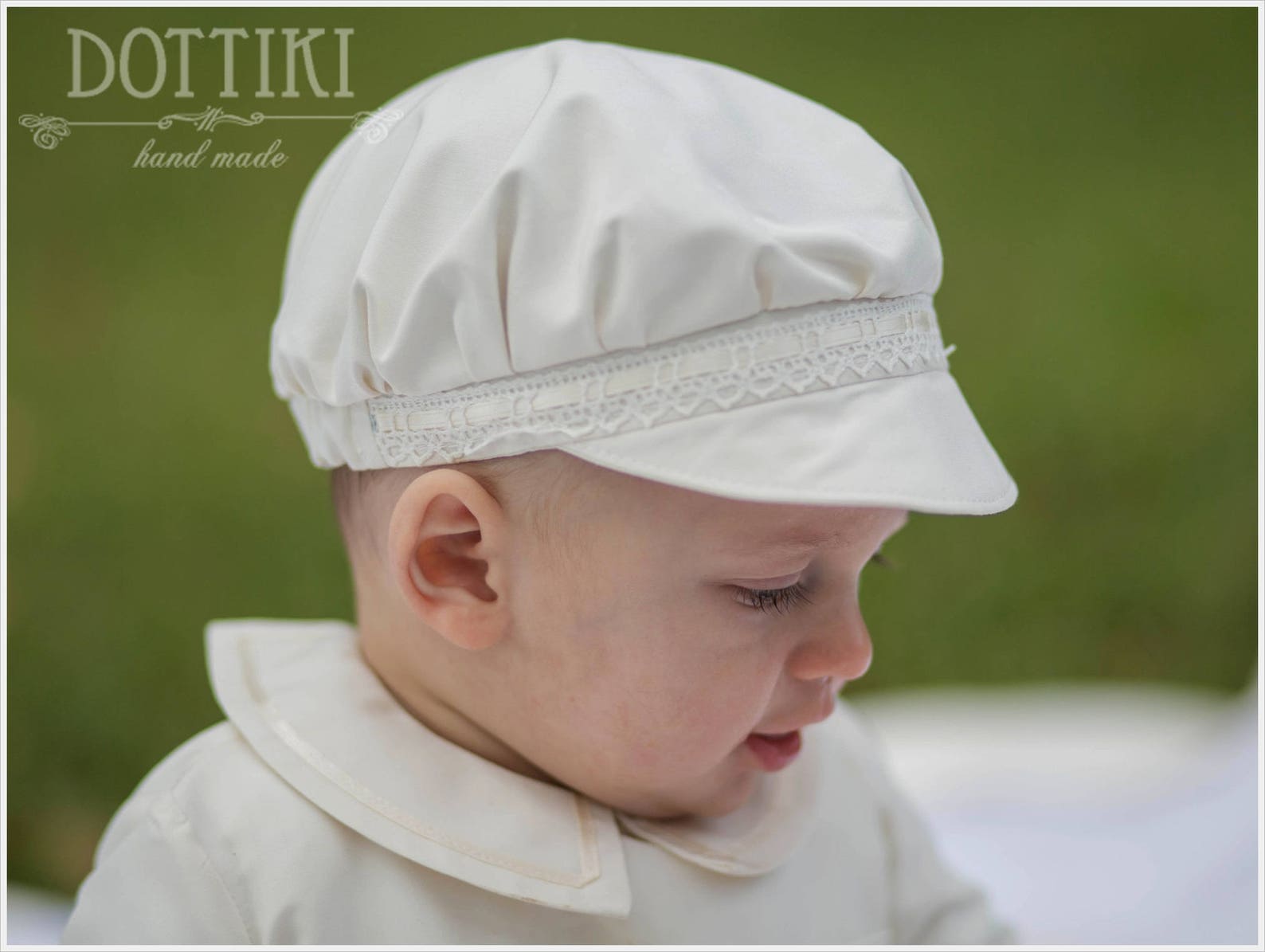 Boys Baptism Cap Baby Newsboy Cap Christening Silk Cap in Etsy