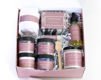 Spa Gift Set, Relaxation Gift for Her, Spa Gift Basket, Spa Kit for Women, Care Package, Birthday Gift for Her, Self Care Gift Box,