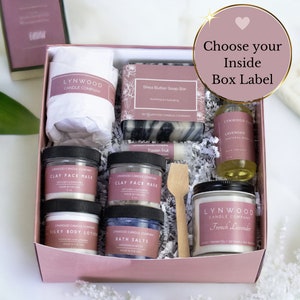 Thoughtful Mother’s Day Gift box filled with spa essentials to pamper mom.