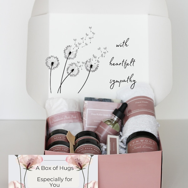 Sending a Hug Care Package, Thinking of You Care Package, Sympathy Gift Loss of Father, Mother, Husband, Sympathy Gift Box, Best Friend Gift